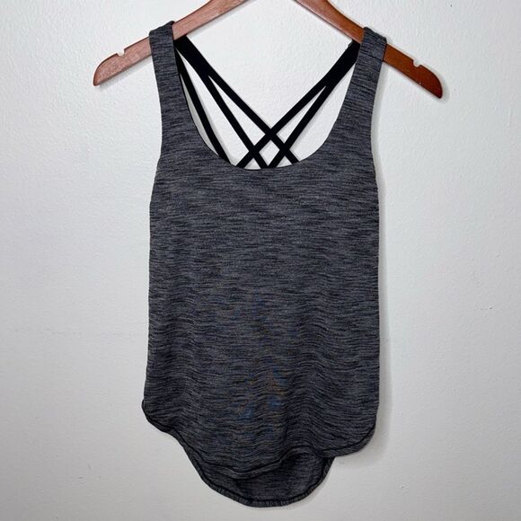Lululemon Wild Tank Heathered Black / Black Size 6 - Picture 3 of 7
